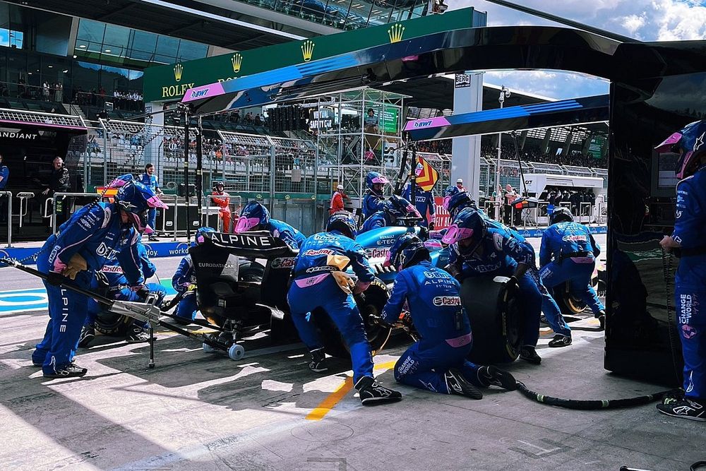 Alonso, Alpine, hace otro pitstop en Austria