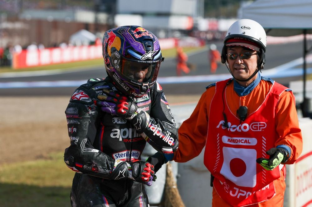 Jorge Martin, acidente da Aprilia Racing Team