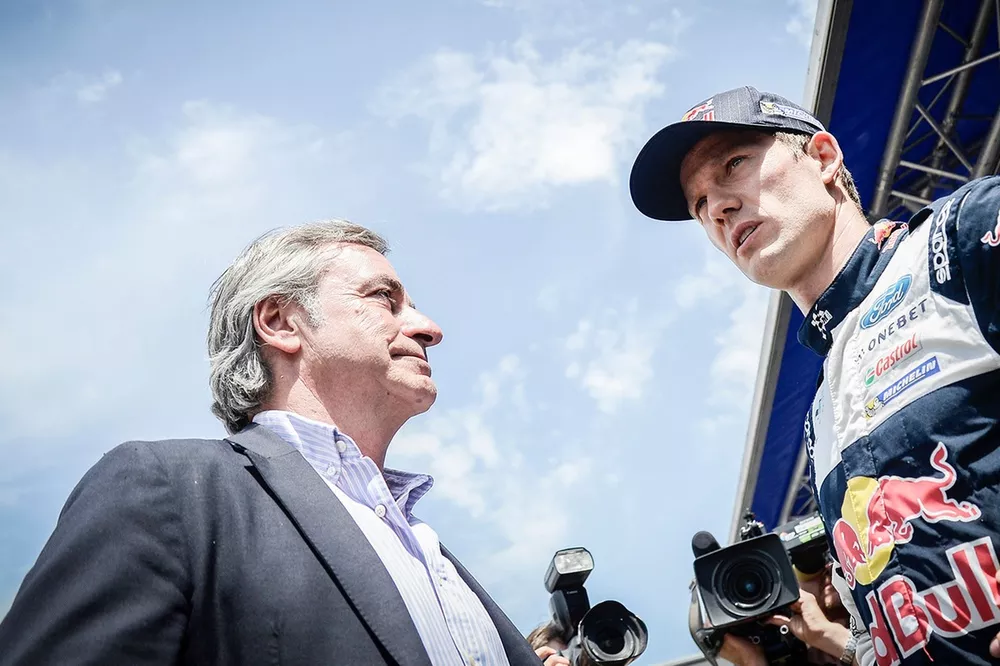 Carlos Sainz Sr with S&eacute;bastien Ogier, M-Sport 