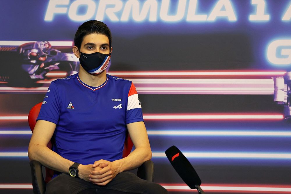 Esteban Ocon, Alpine at press conference