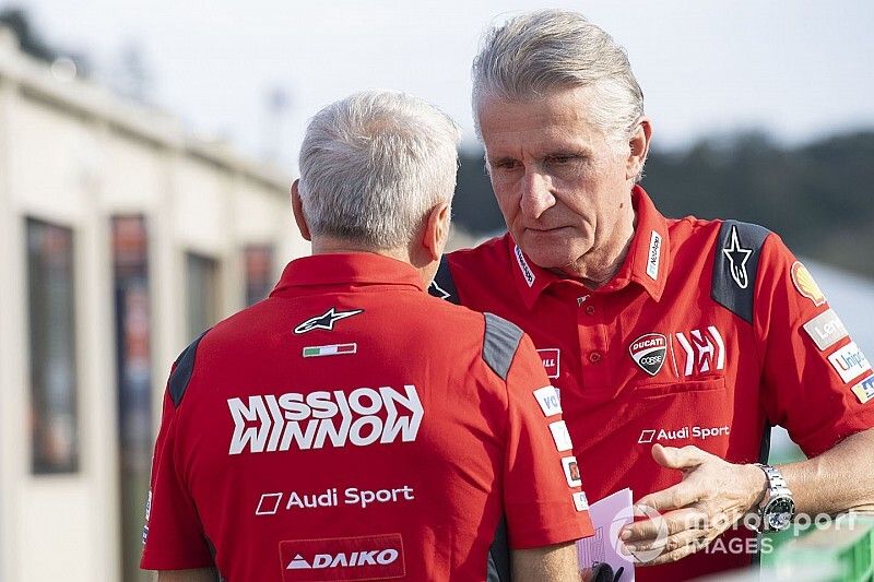 Davide Tardozzi, Team manager de Ducati Team, Paolo Ciabatti, director deportivo de Ducati Corse