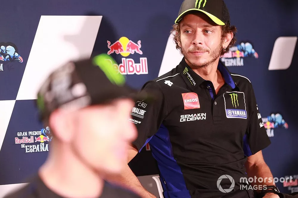 Valentino Rossi, Yamaha Factory Racing, en conf&eacute;rence de presse