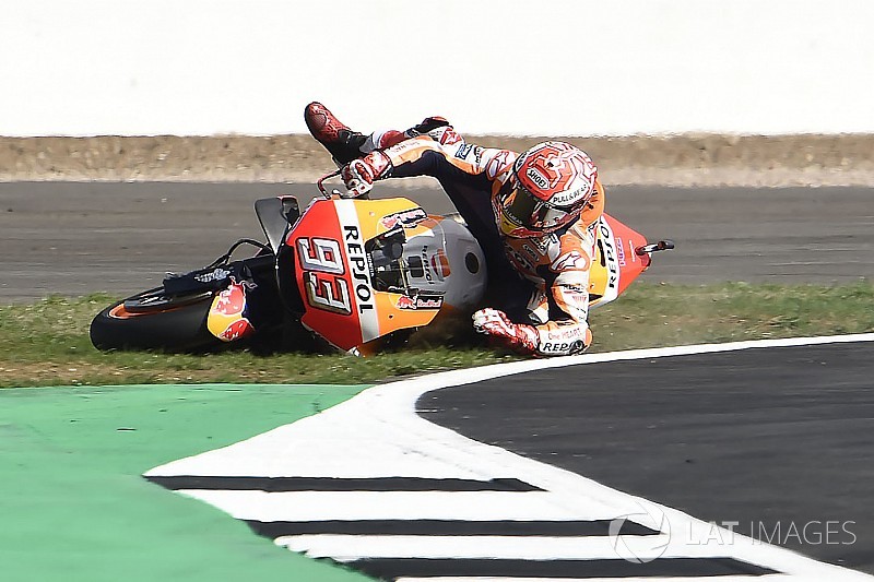 Márquez criticó el reasfaltado de Silverstone