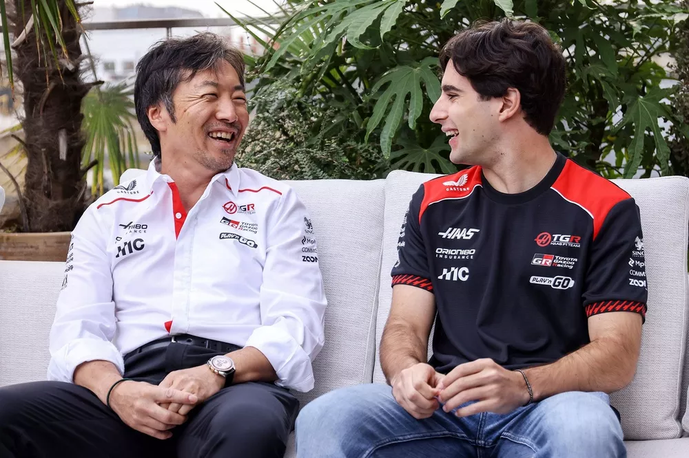 Rafael Camara and Ayao Komatsu, Team Principal