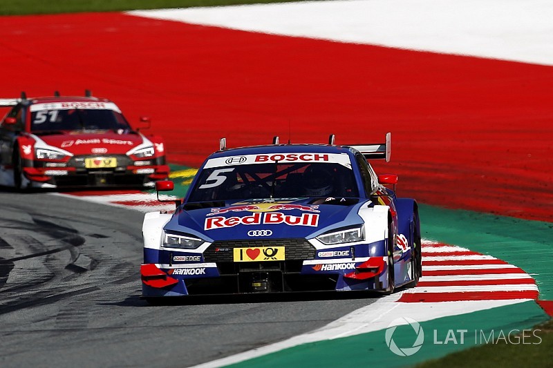 Audi et Ekström dans un fauteuil avant la finale à Hockenheim