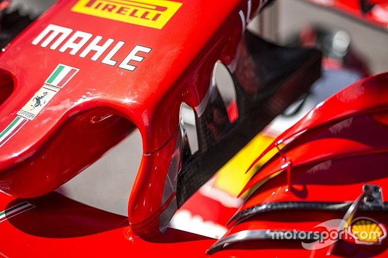 Ferrari SF71H front wing detail