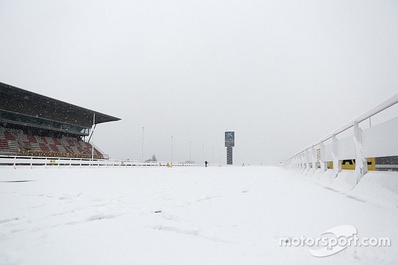 Snow on the track