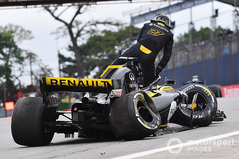 Il botto di Hulkenberg: