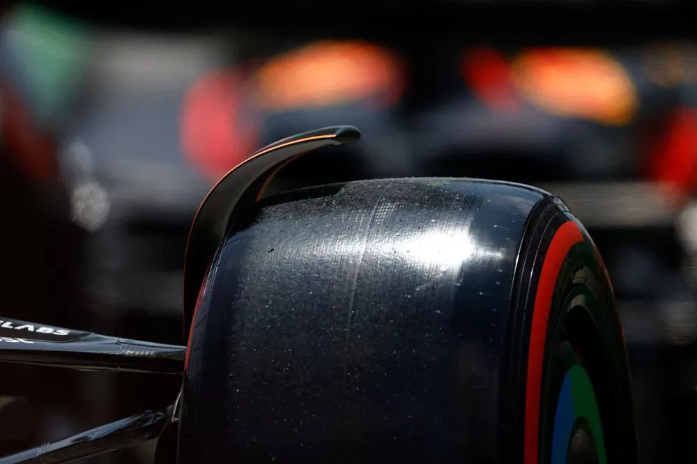 Tyre on the McLaren MCL60