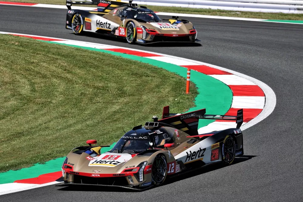 #12 Cadillac Hertz Team Jota Cadillac V-Series.R: Alex Lynn, Norman Nato, Will Stevens, #38 Cadillac Hertz Team Jota Cadillac V-Series.R: Earl Bamber, Sebastien Bourdais, Jenson Button