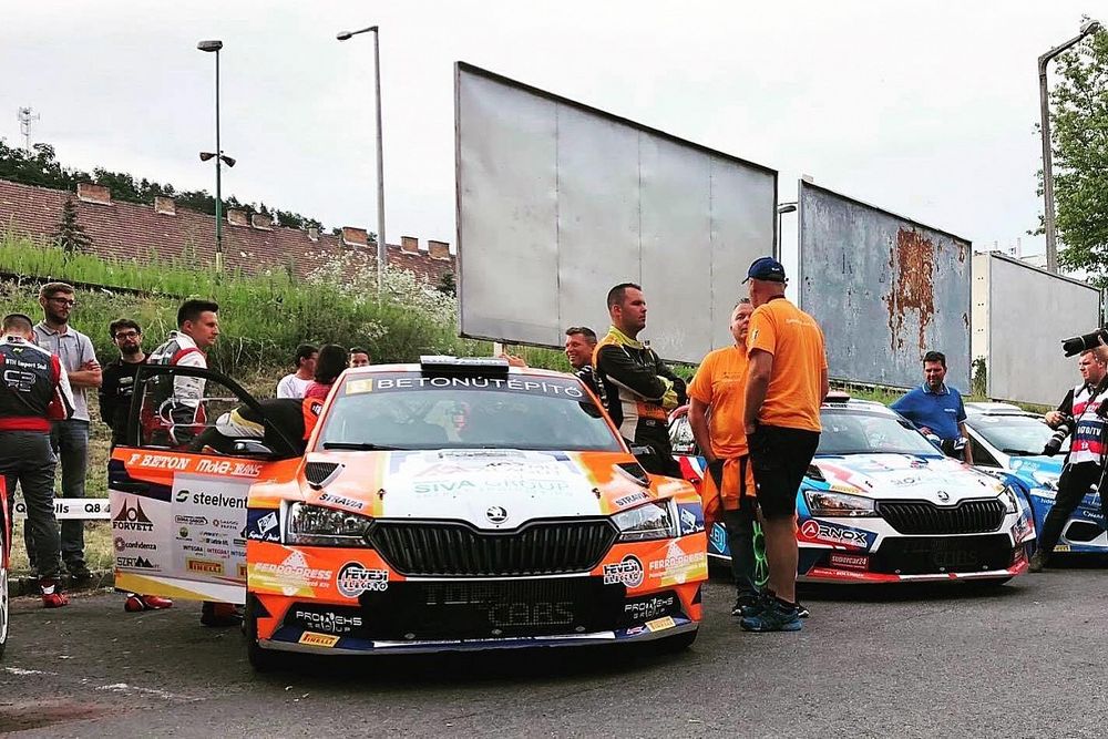 &Aacute;d&aacute;m Velenczei, Tam&aacute;s Szőke, Skoda Fabia Rally2 evo