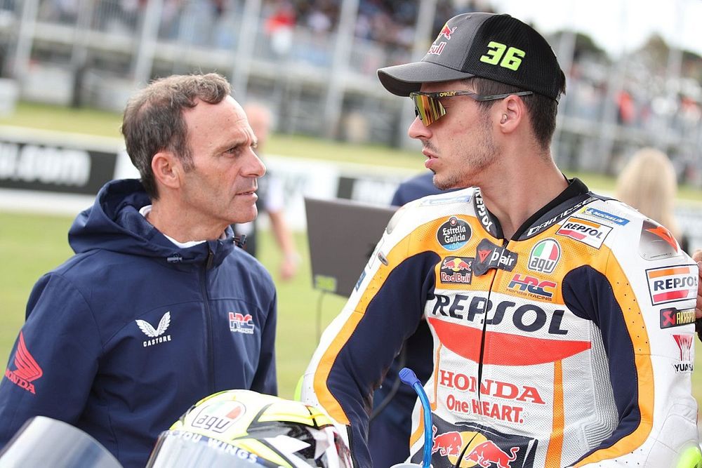 Alberto Puig, Director del equipo Repsol Honda, Joan Mir, Repsol Honda Team