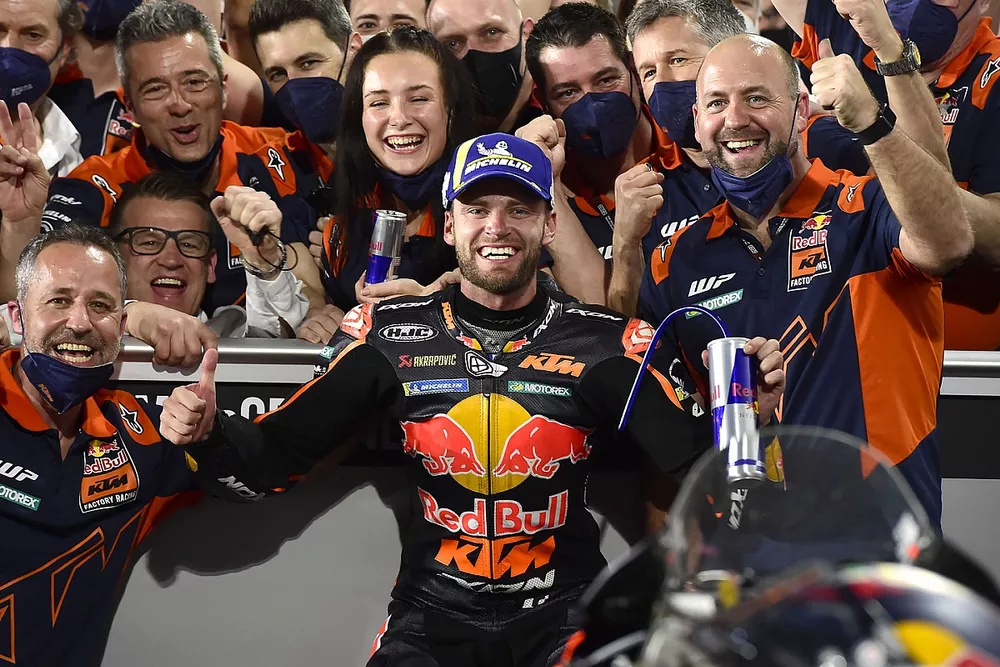 Segundo lugar Brad Binder, Red Bull KTM Factory Racing