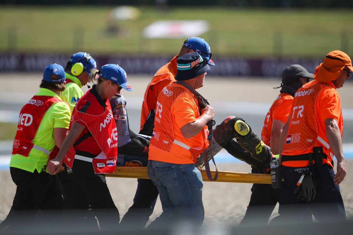 Fermin Aldeguer Out of Dutch GP with Fractured Back: Gresini Rocked
