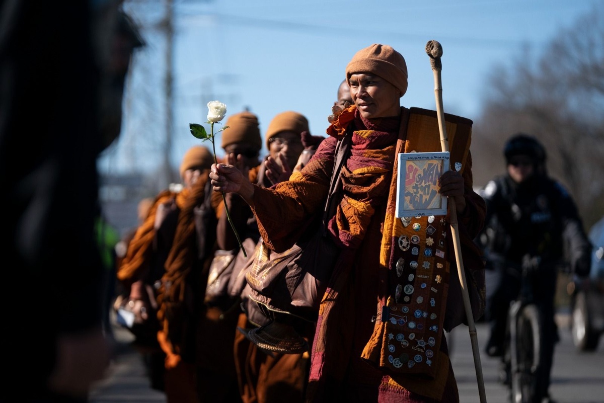 Walk For Peace visits Charlotte Motor Speedway