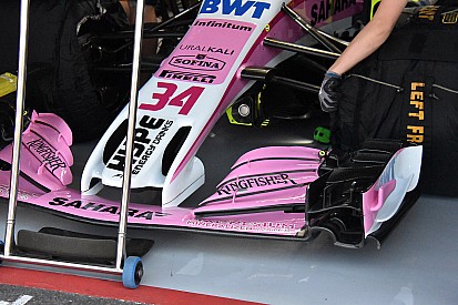 2019-re tervezett szárnyat próbál ki a Force India a hungaroringi teszten
