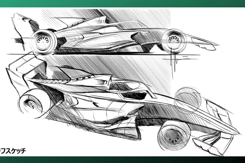 'Rough sketch' of 2023 Super Formula car