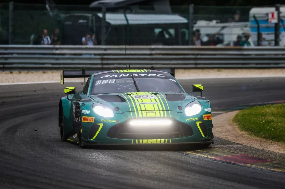#7 Comtoyou Racing Aston Martin Vantage AMR GT3 EVO: Mattia Drudi, Nicki Thiim, Marco S&oslash;rensen