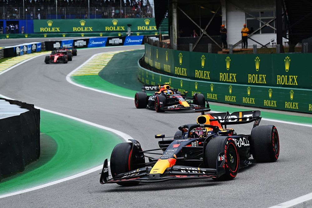 Max Verstappen, Red Bull Racing RB19, Sergio Pérez, Red Bull Racing RB19, Charles Leclerc, Ferrari SF-23
