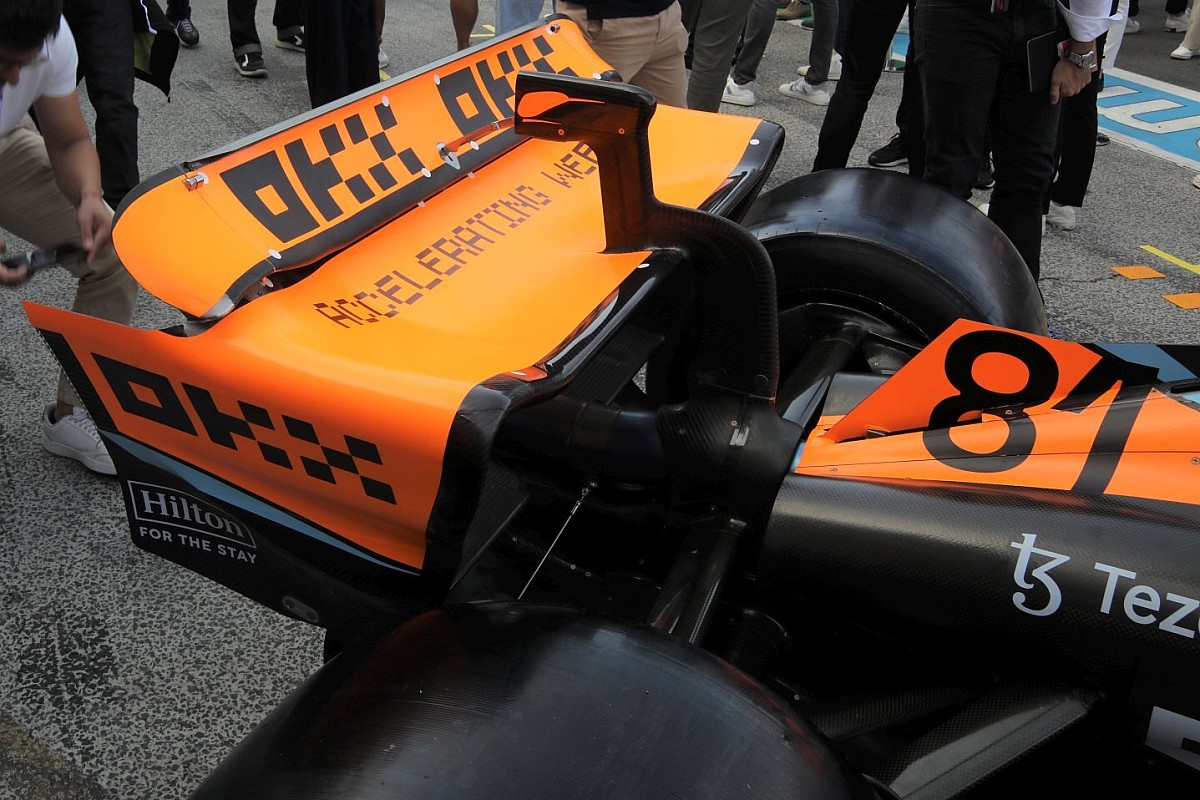 McLaren F1 completa su gran actualización con este alerón trasero