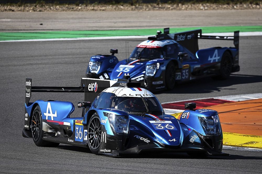 #36 Alpine A470 -  Gibson: Matthieu Vaxiviere, Julien Canal, Charles Milesi, #35 Alpine A470 -  Gibson: Andr&eacute; Negr&atilde;o, Memo Rojas, Olli Caldwell