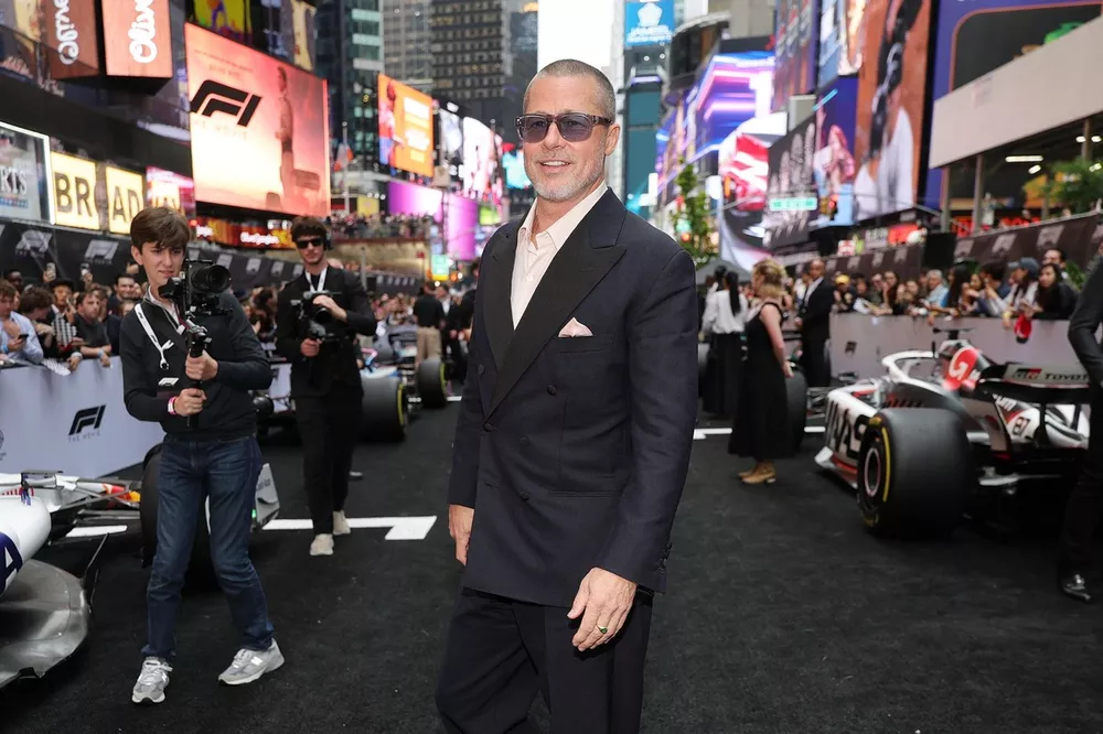 Brad Pitt en la Premiere mundial de la pel&iacute;cula F1