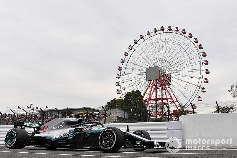 Hamilton lidera primeiro dia de treinos livres do GP do Japão