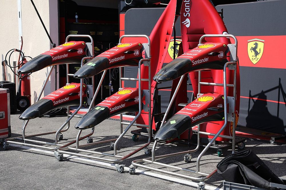 Ferrari F1-75 nose detail