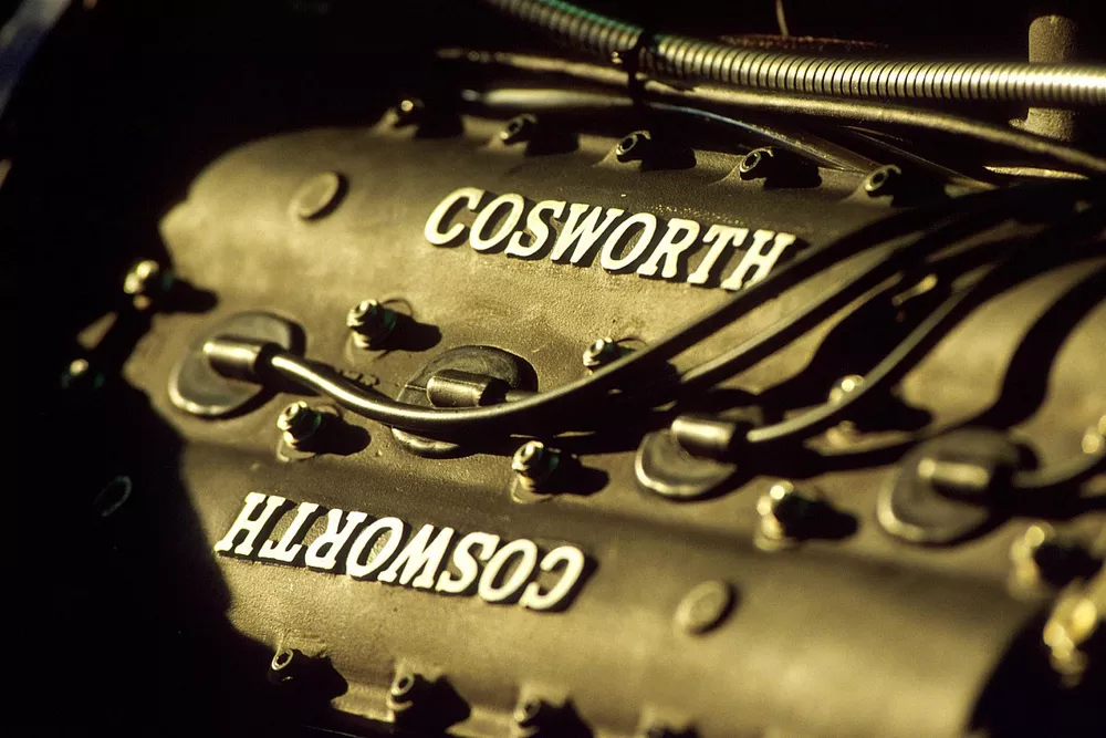 The Cosworth V8 engine
