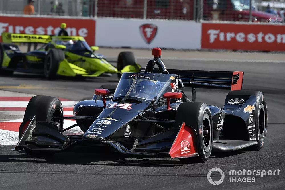 Sebastien Bourdais, A.J. Foyt Enterprises Chevrolet, Charlie Kimball, A.J. Foyt Enterprises Chevrolet