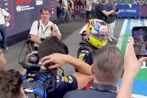 VIDEO: El gesto de Jos Verstappen con Checo Pérez por la victoria