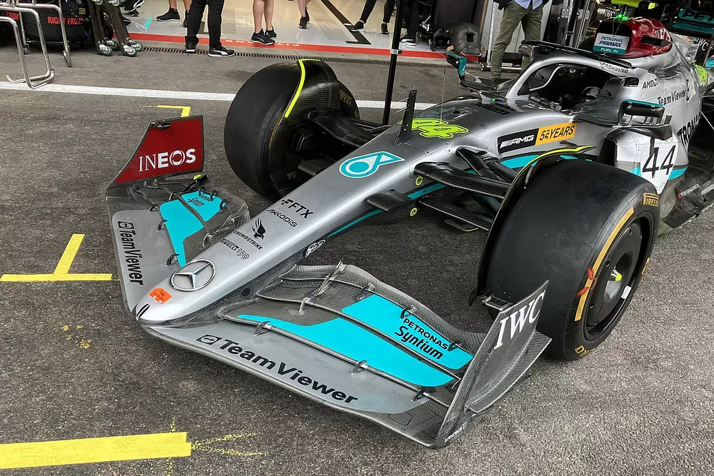 Mercedes W13 technical detail