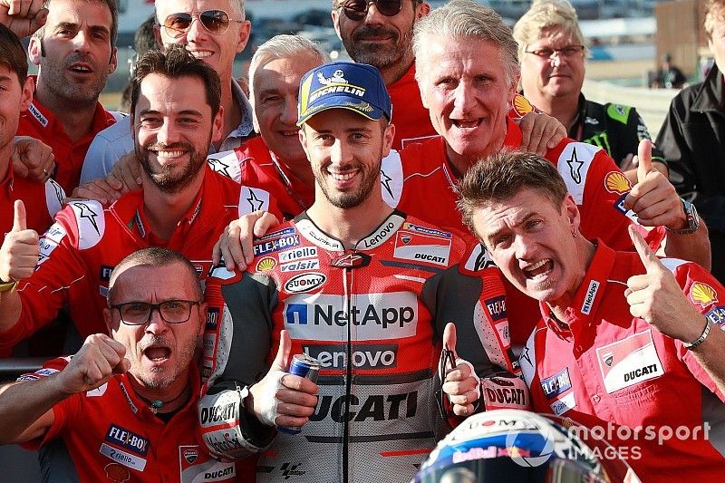 Ganador de la pole Andrea Dovizioso, Ducati Team