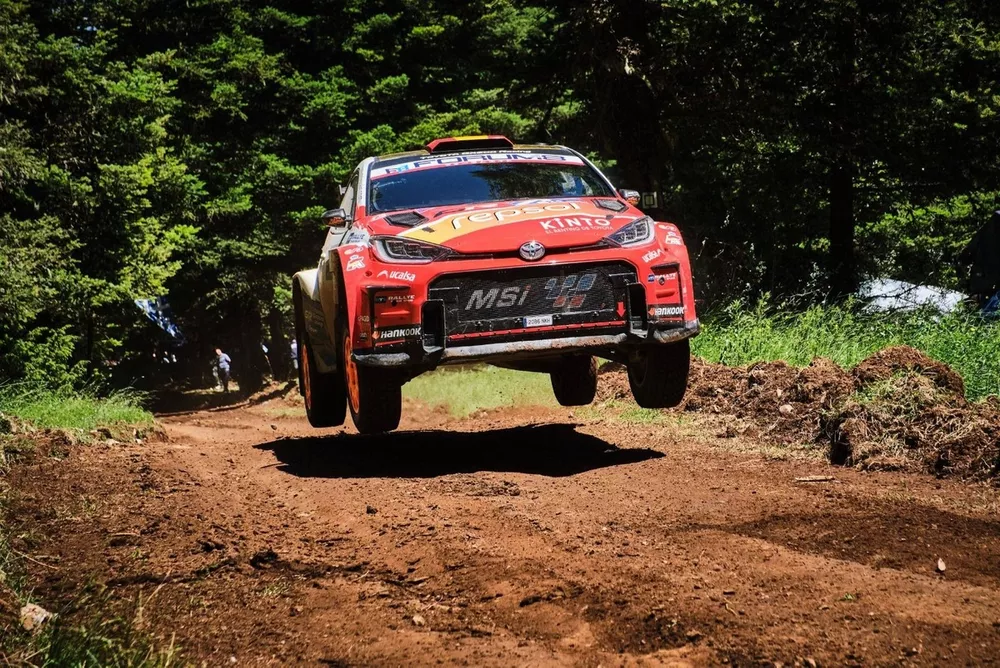 Alejandro Cach&oacute;n, en el WRC de Grecia