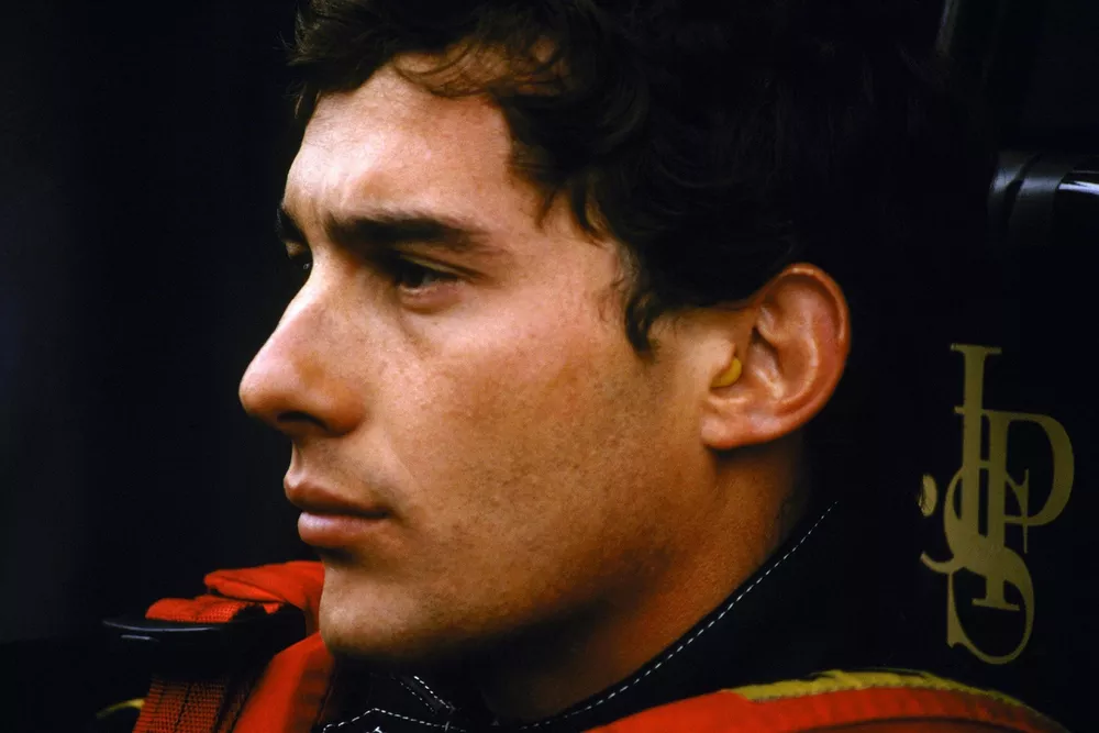 Ayrton Senna, Lotus 97T dominated the race in appalling conditions to claim his first Grand Prix victory