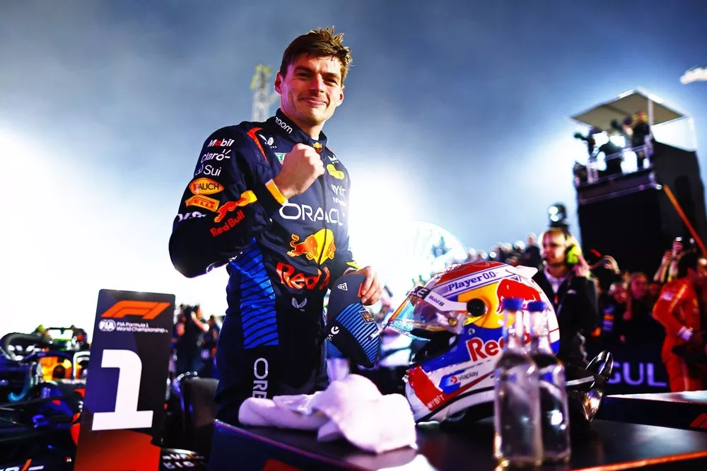 Race winner Max Verstappen, Red Bull Racing