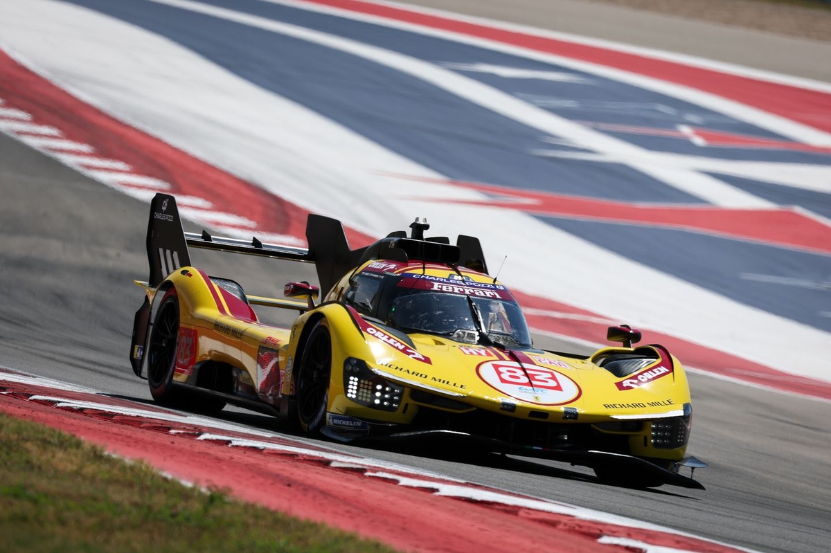 Kubica met la Ferrari jaune en pole du Lone Star Le Mans