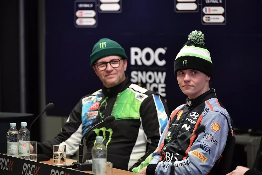 Conferenza stampa, Petter Solberg, Oliver Solberg