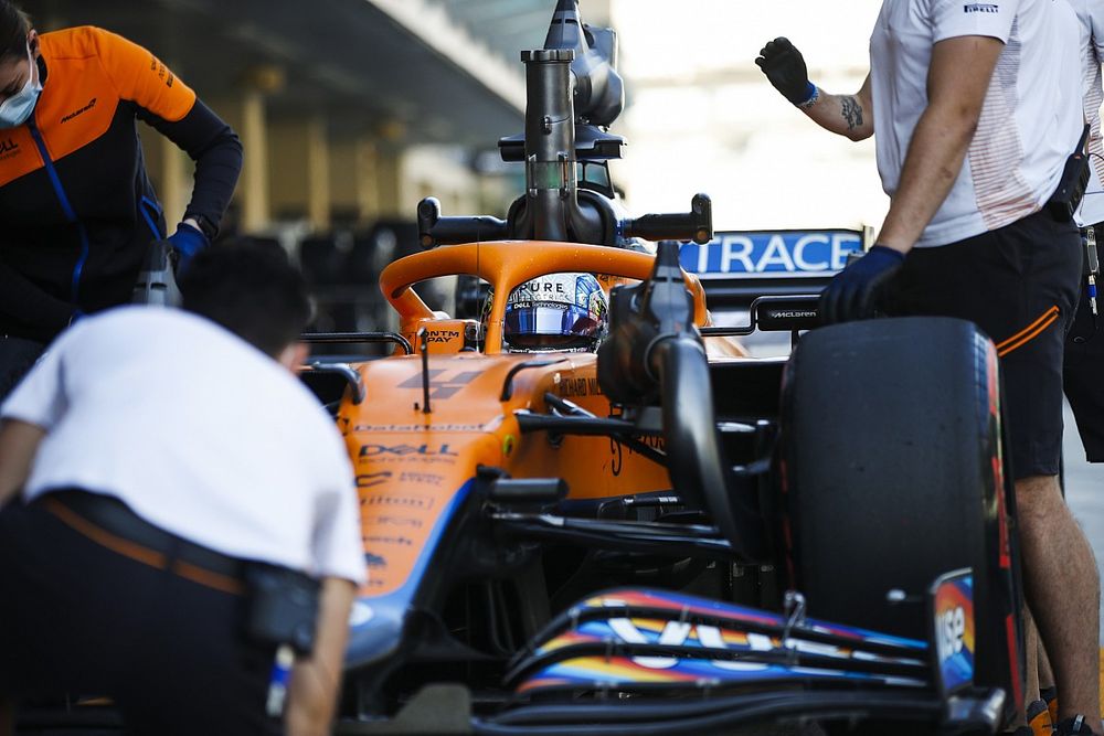 Lando Norris, McLaren MCL35M Mule 
