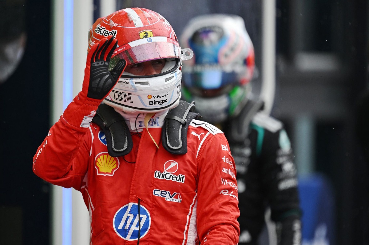 Leclerc explica el bajón de Ferrari en clasificación: "El motor hizo cosas extrañas"