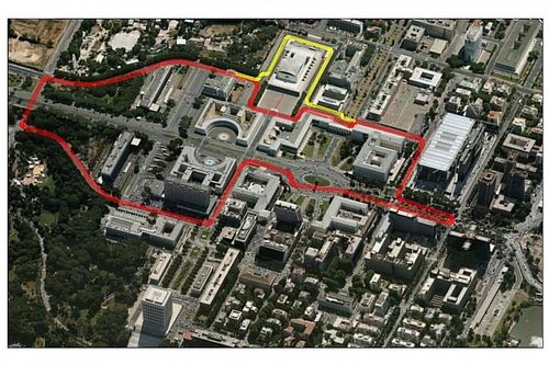 Así sería el trazado para el ePrix de Roma