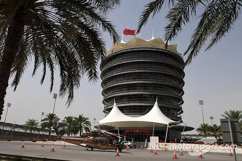 Sakhir Tower and helicopter