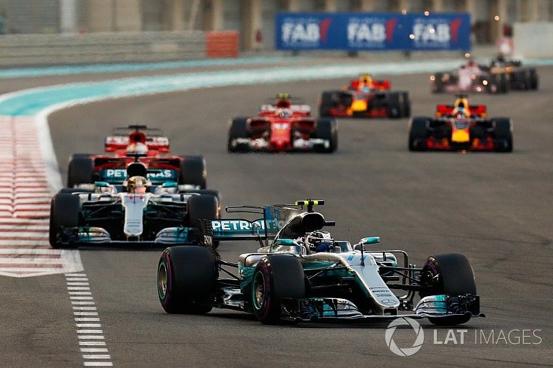 Valtteri Bottas, Mercedes AMG F1 W08, Lewis Hamilton, Mercedes AMG F1 W08, Sebastian Vettel, Ferrari