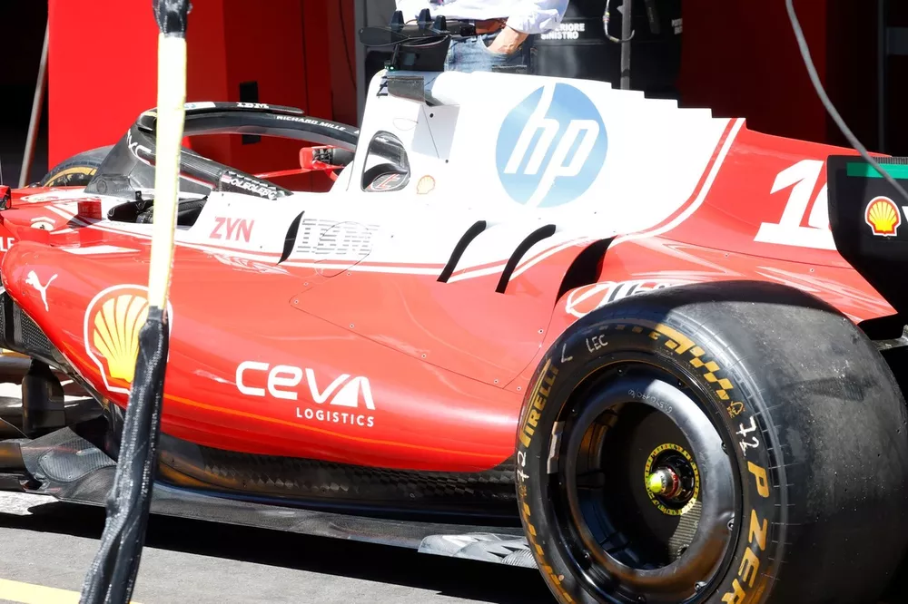 Detalle t&eacute;cnico del coche Ferrari