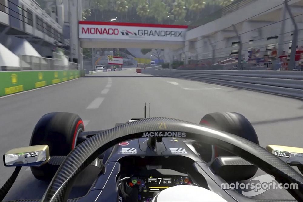 F1 2019 durante una vuelta al revés en Mónaco