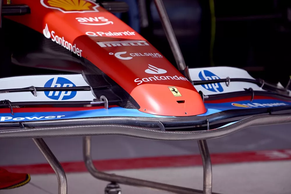 Les ailerons avant de la Ferrari SF-24