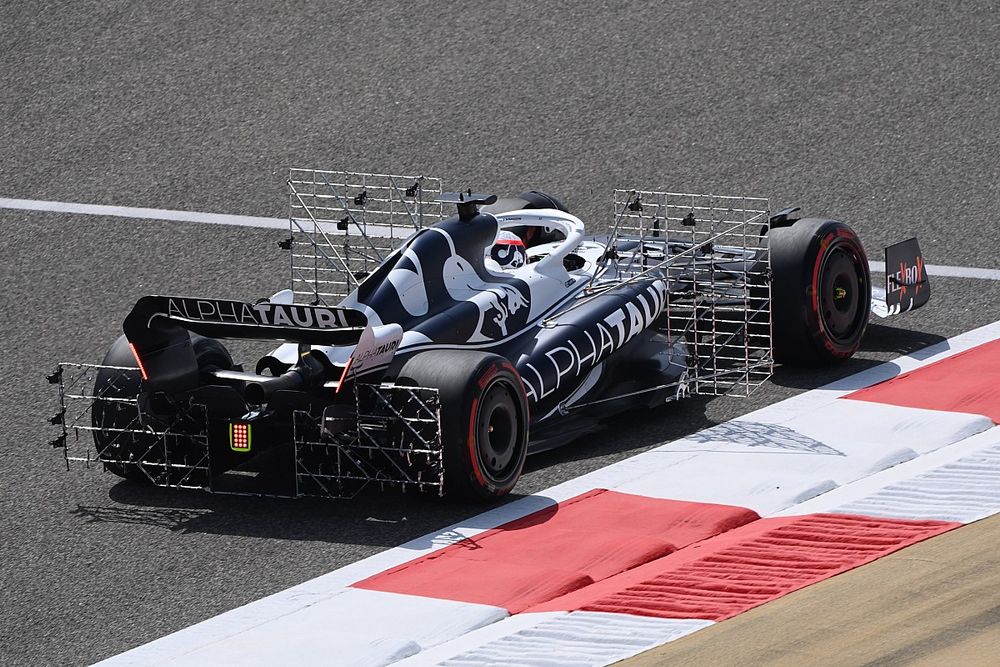 Pierre Gasly, AlphaTauri AT03, with technical equipment fitted