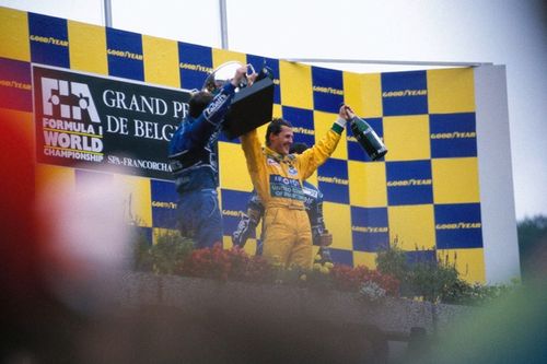 Galería: la primera victoria de Michael Schumacher en F1