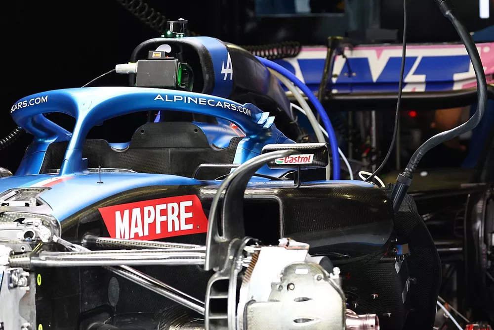 Detalle del Alpine A522