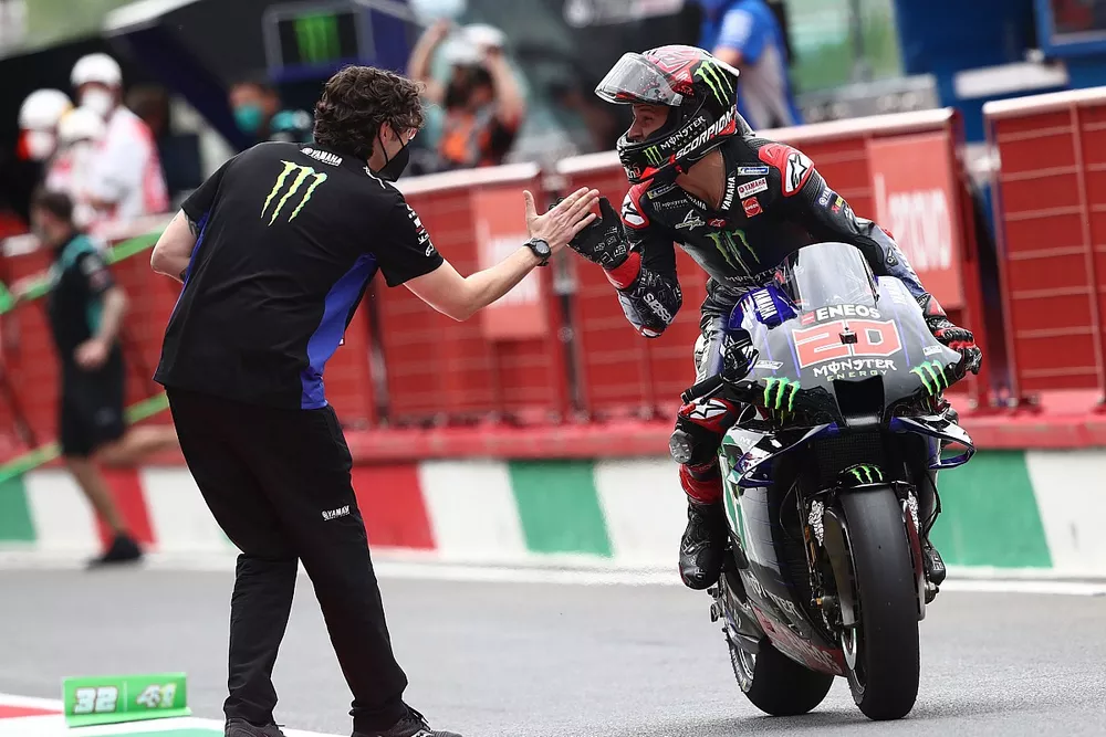 Ganador de la pole Fabio Quartararo, Yamaha Factory Racing